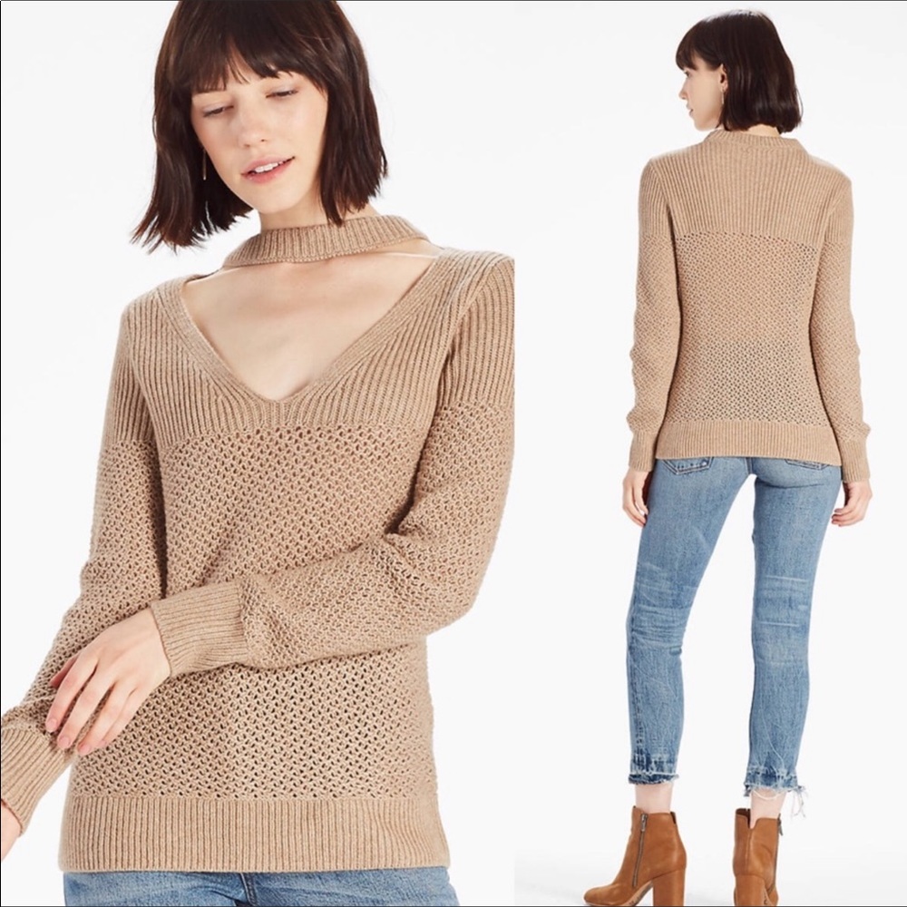 Lucky Brand Dakota Cut‎ Out Knit Sweater